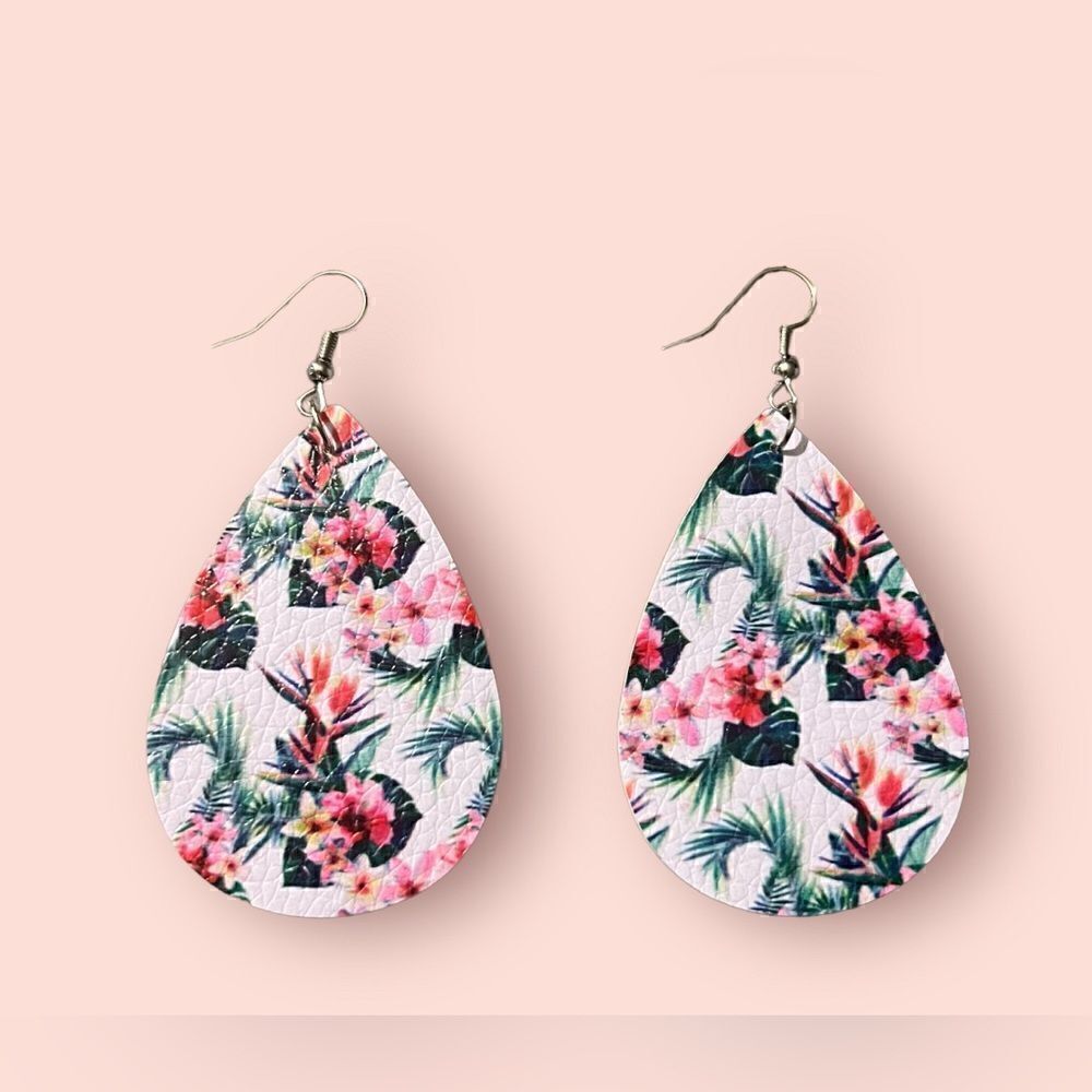 3/ $10 Brand New Faux Leather Earrings